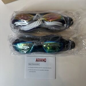 Aegend Swim Goggles, 2 Pack Swimming Goggles No Leaking Adult Men Women‎ Youth